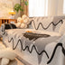Ice Cream Wavy Chenille Scratch-Resistant Sofa Blanket Sofa Cover