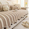 Irregular Contrast Color Chenille Skin-Friendly Non-Slip Sofa Protective Sofa Cover