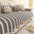 Irregular Contrast Color Chenille Skin-Friendly Non-Slip Sofa Protective Sofa Cover