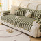 Irregular Contrast Color Chenille Skin-Friendly Non-Slip Sofa Protective Sofa Cover