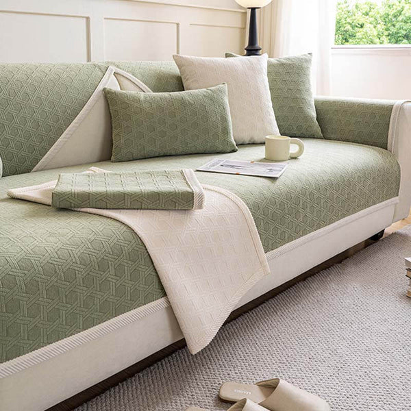 Jacquard Chenille Fabric Water-resistant & Oil-proof Sofa Cover