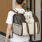 Large Capacity Breathable Foldable Pet Backpack Carrier for Travel Safety and Vet