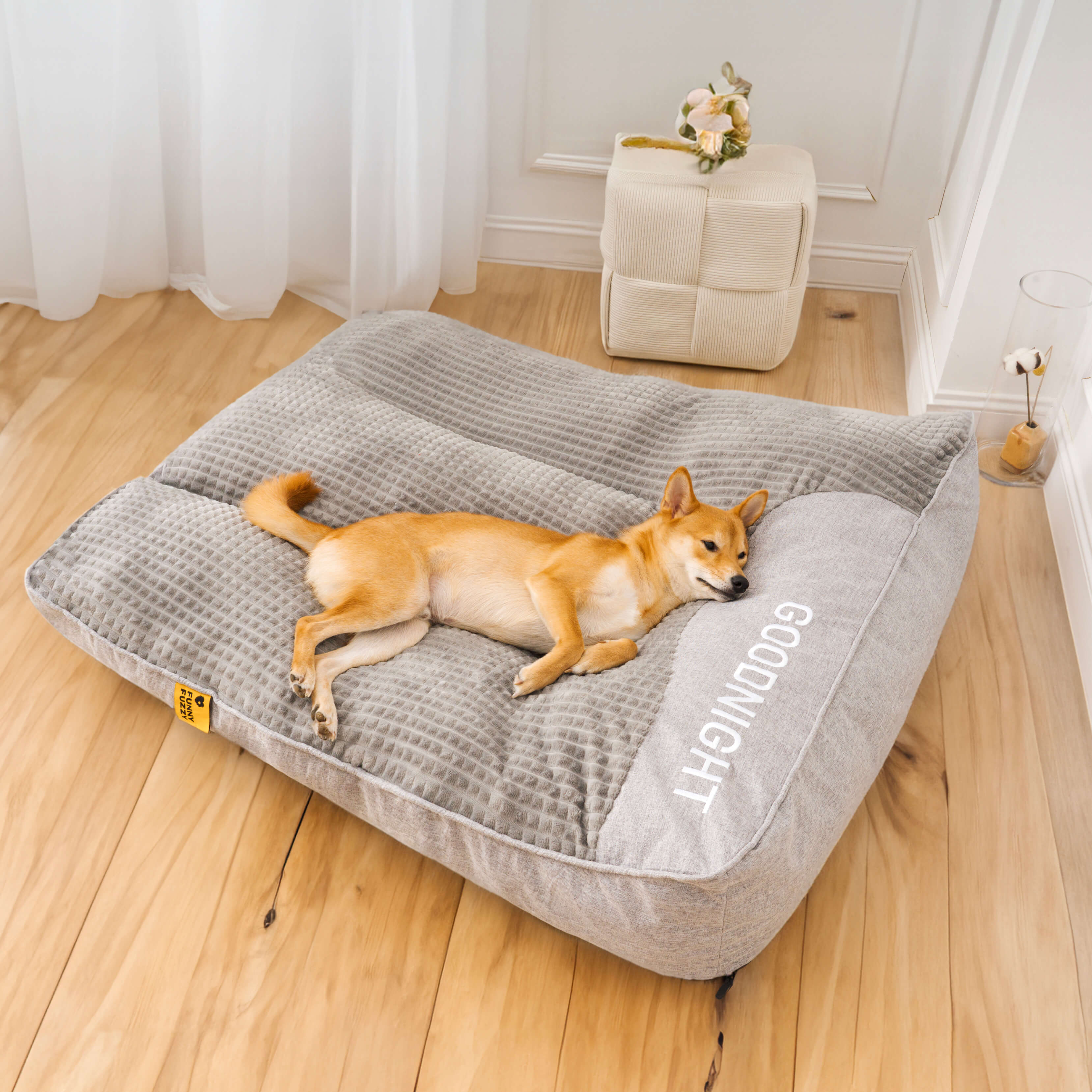 Grand lit de coussin pour chien, personnalisé, épais et résistant aux rayures, Protection de la colonne vertébrale