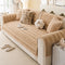Lazy Chic Plush Winter Sofa Protector Skin-Friendly Sofa Cover