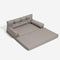 Luxe Faux Leather Foldable Orthopedic Large Dog Bed - Outdoor