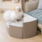 Luxe Water-repellent Faux Leather Removable Spiral Pet Stairs - StepEase