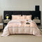Luxurious Yarn-Count Jacquard Duvet Cover Bed Sheet Set
