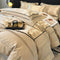 Luxurious Yarn-Count Jacquard Duvet Cover Bed Sheet Set