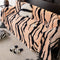 Luxurious Zebra-Print Fluffy Plush Sofa Protector Stylish Sofa Cover