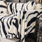 Luxurious Zebra-Print Fluffy Plush Sofa Protector Stylish Sofa Cover
