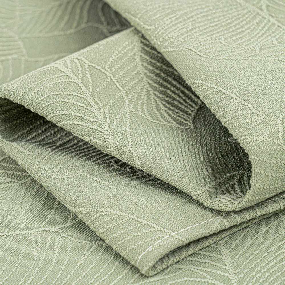 Luxury Solid Color Leaf Textured Jacquard Sofa Protector Couch Cover