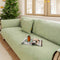 Luxury Solid Color Leaf Textured Jacquard Sofa Protector Sofa Cover