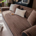 Modern Asymmetrical Stripes Soft Plush Non-Slip Sofa Cover