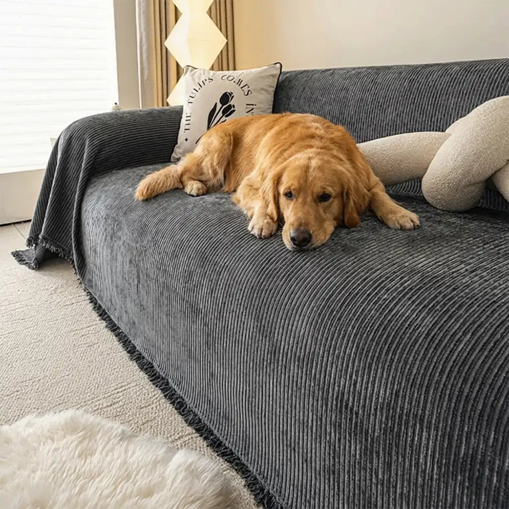 Modern Classic Scratch-Resistant Chenille Sofa Blanket Washable Sofa Cover