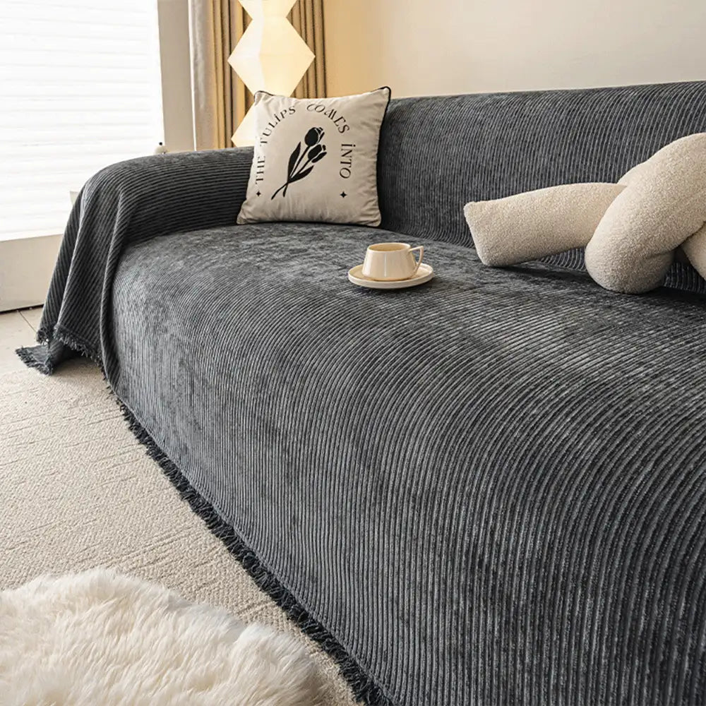 Modern Classic Scratch-Resistant Chenille Sofa Blanket Washable Sofa Cover