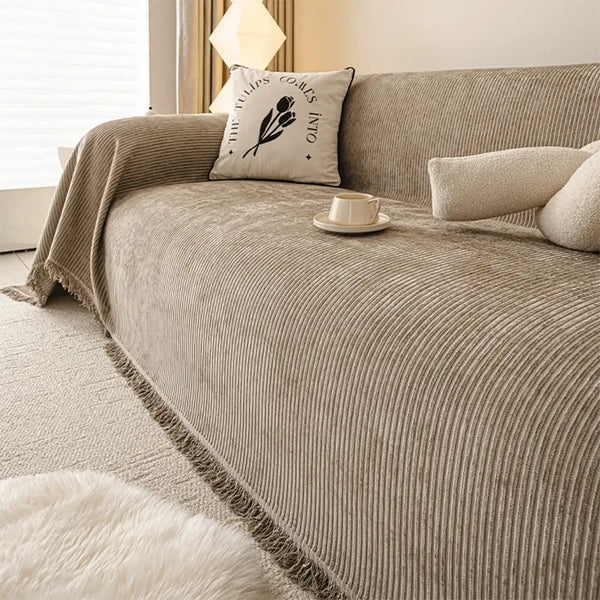 Modern Classic Scratch-Resistant Chenille Sofa Blanket Washable Sofa Cover