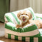 Modern Trendy Color Blocks Waterproof Orthopedic Dog Sofa Bed