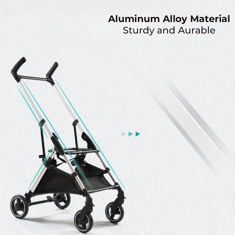 Poussette multifonctionnelle 2 en 1 en alliage d'aluminium pour animaux de compagnie, ultra légère et détachable pour chiots