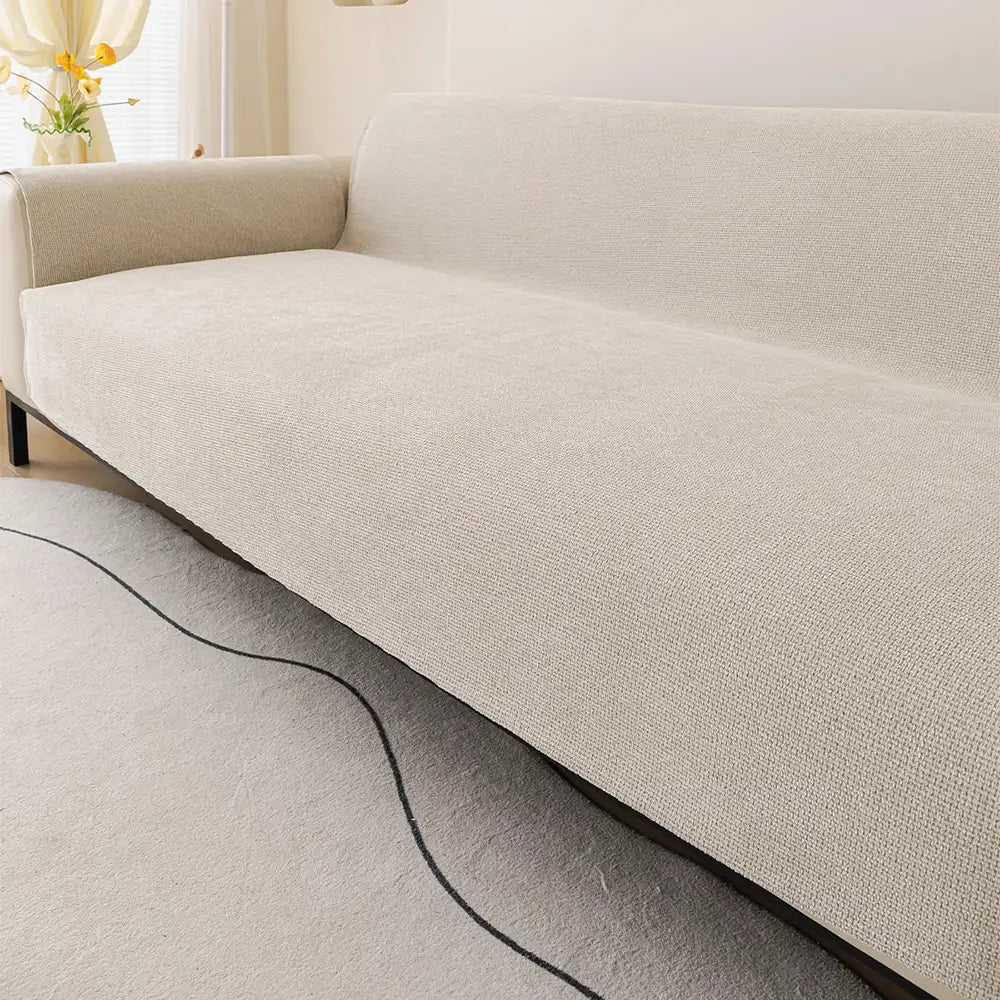 One-Piece Chenille Scratch-Resistant Durable Water-Repellent Non-Slip Outdoor Sofa Cover