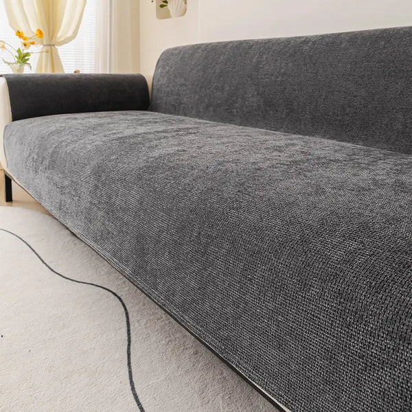 One-Piece Chenille Scratch-Resistant Durable Water-Repellent Non-Slip Couch Cover