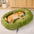 Oval Orthopedic Support Cozy Sleeping Detachable Dog & Cat Bed