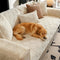 Paw Print Cute Plush Thick Sofa Decoration Non-slip Sofa Cover