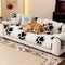 Paw Print Soft Polar Fleece Sofa Protector Non-slip Sofa Cover