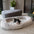 Plush Fluffy Large Orthopedic Human-Dog Bolster Bed