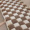 Tapis de chien en peluche fait à la main, bloc de couleur, protection de canapé douce, housse de canapé antidérapante