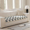 Plush Handmade Color Block Dog Mat Soft Sofa Protector Non-Slip Sofa Cover