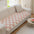 Plush Handmade Color Block Dog Mat Soft Sofa Protector Non-Slip Sofa Cover