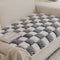 Plush Handmade Color Block Dog Mat Soft Sofa Protector Non-Slip Sofa Cover