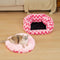 Plush Retreat Chevron Cat Bed-The Warm Hugger
