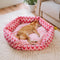 Plush Retreat Chevron Dog Bed-The Warm Hugger
