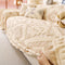 Plush Thickened Geometric Pattern Furniture Blanket Throw Sofa Cover