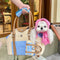 Portable Faux Woven Water-Repellent Pet Carrier Bag with Poop Bag Dispenser
