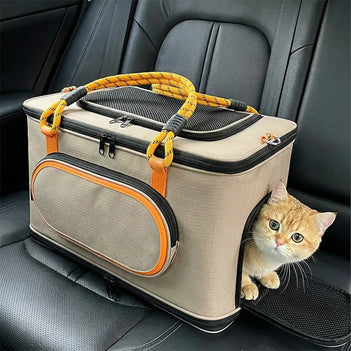 Airline Approved Portable Travel Breathable Cat Carrier Bag for Travel and Airline
