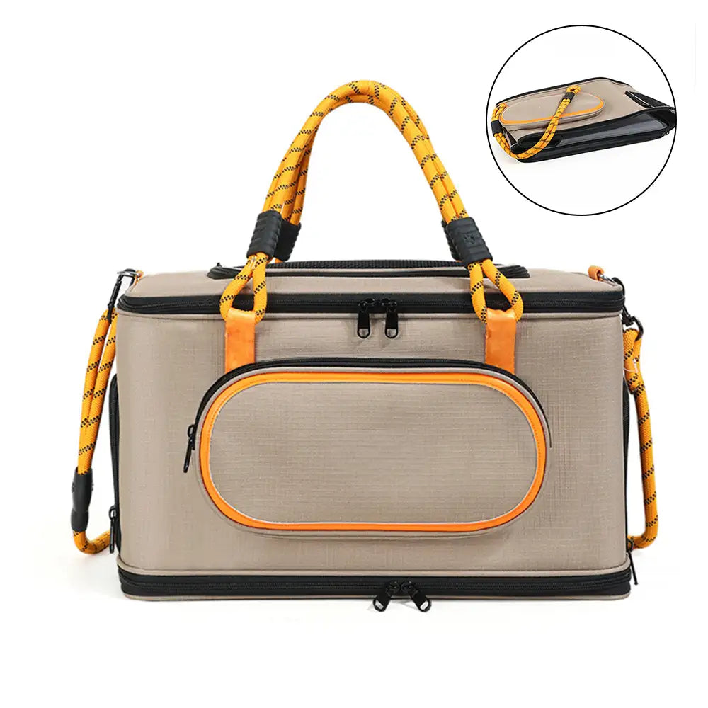 Airline Approved Portable Travel Breathable Cat Carrier Bag for Travel and Airline