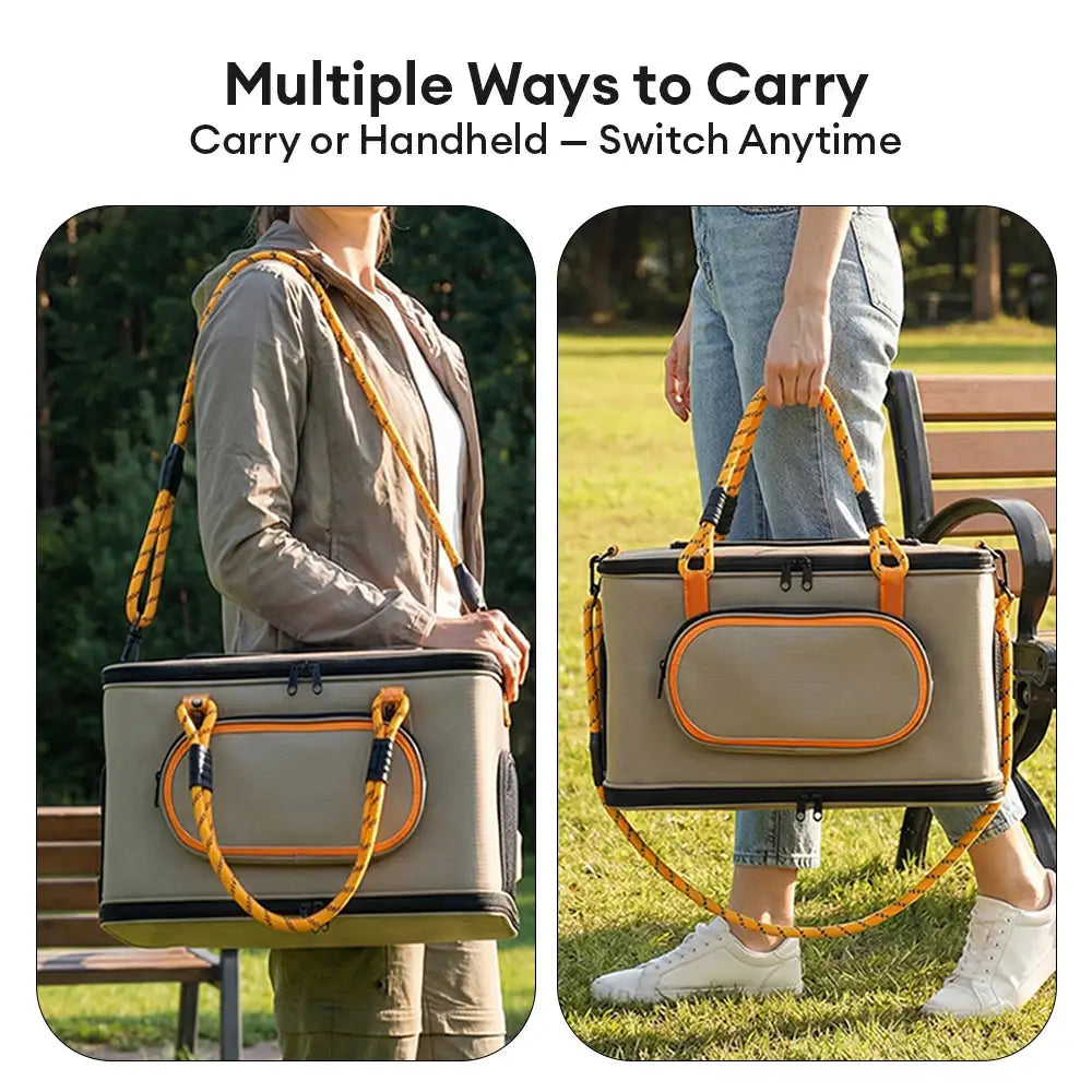 Airline Approved Portable Travel Breathable Cat Carrier Bag for Travel and Airline