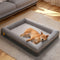 Lit orthopédique haut de gamme pour chien, sommeil heureux avec jeu joyeux, lit à creuser