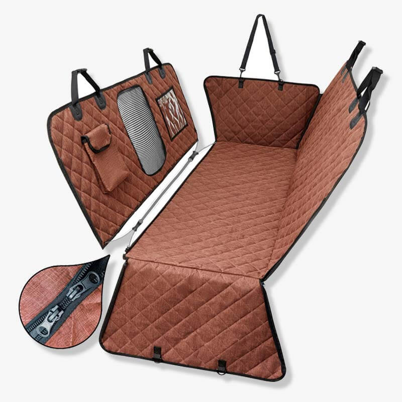 Cationic Fabric Oxford Fabric Waterproof Scratch Resistant Dog Car Seat Cover - FUNNYFUZZY