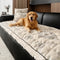 Retro Plush Diamond Pattern Scratch-Resistant Non-Slip Pet Mat Sofa Cover