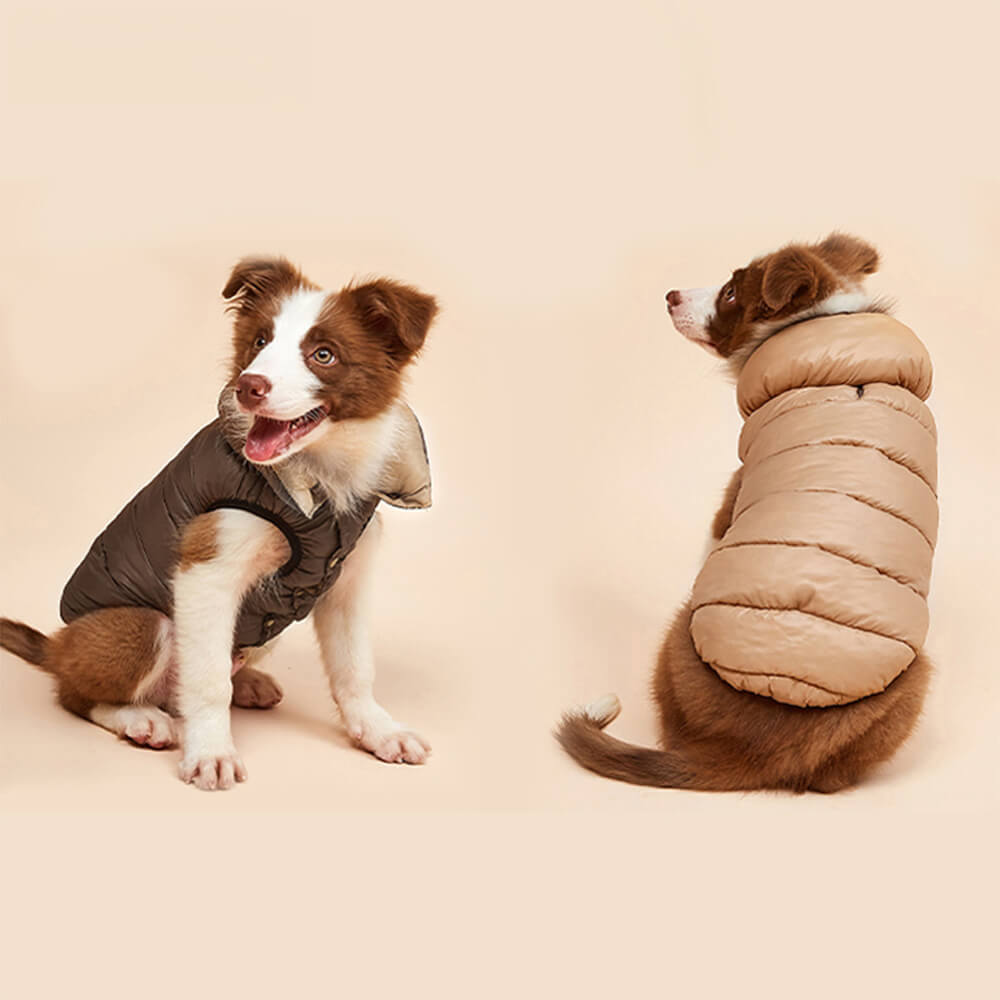 Lightweight Warm Down Reversible Dog Vest Clothes