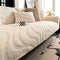 Warm Plush Curved Jacquard Non-Slip Sofa Protector Sofa Cover