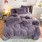 Ensemble de draps de lit longs et chauds en peluche, luxe romantique, épais