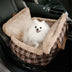 3 in 1 Fluffy Warmth Safe Dog Booster Car Seat Bed - Winter Cruiser