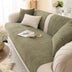 Simple Solid Colour Plush Furniture Protector Outdoor Sofa Cover