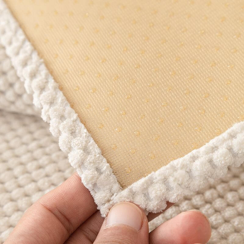 Simple Solid Colour Plush Furniture Protector Outdoor Sofa Cover