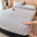 Soft Plush Skin-Friendly Mattress Protector Bedding Fitted Sheet Set
