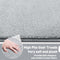 Solid Colour Plush Stair Protectors Non-Slip Tape Free Carpet Stair Treads